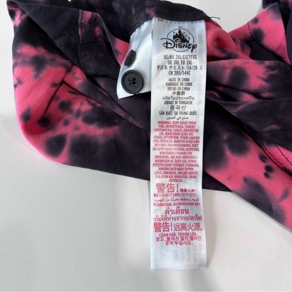 Disney Pink and Black Tie-Dye Shirt - Picture 13 of 15